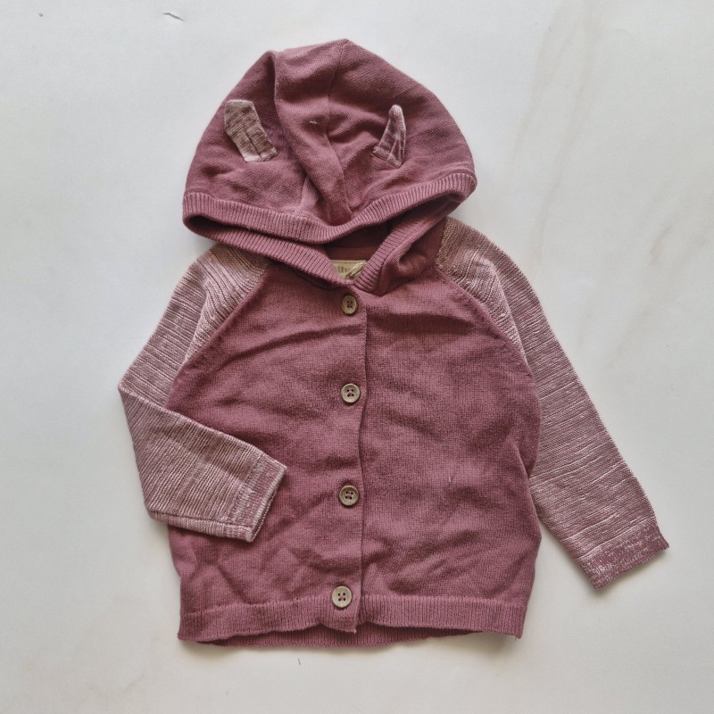 ژاکت بافت کلاهدار کالباسی لوپیلو