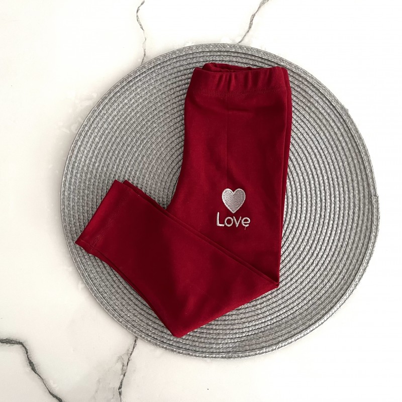 شلوار لاو زرشکی وچیون kids