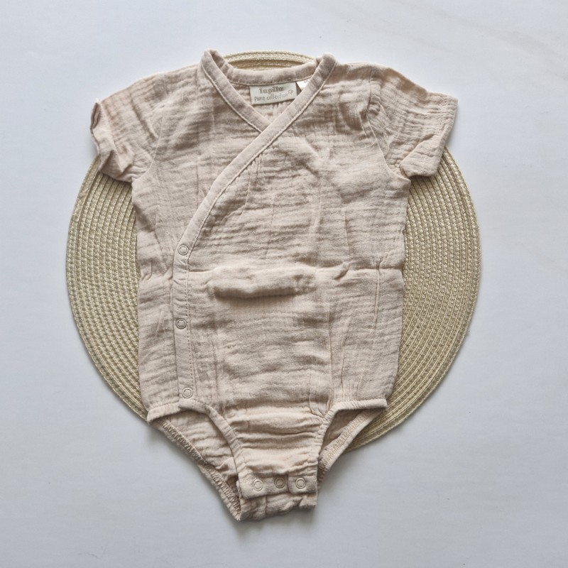 بادی موسلین آستین کوتاه کرمی لوپیلو