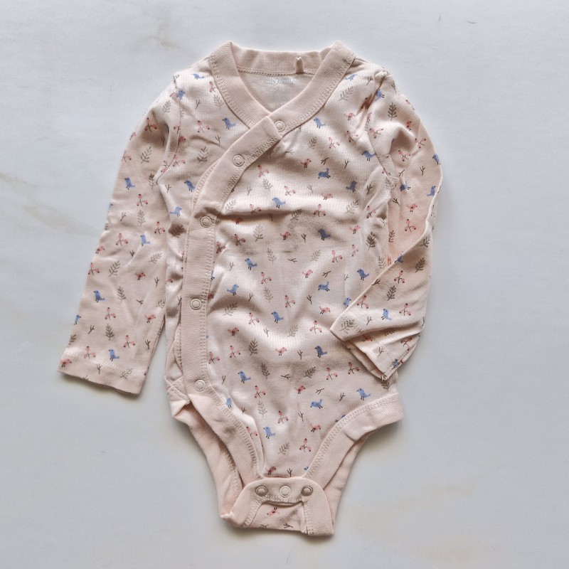 بادی آستین بلند جلودکمه پرنده Lilly&Dan