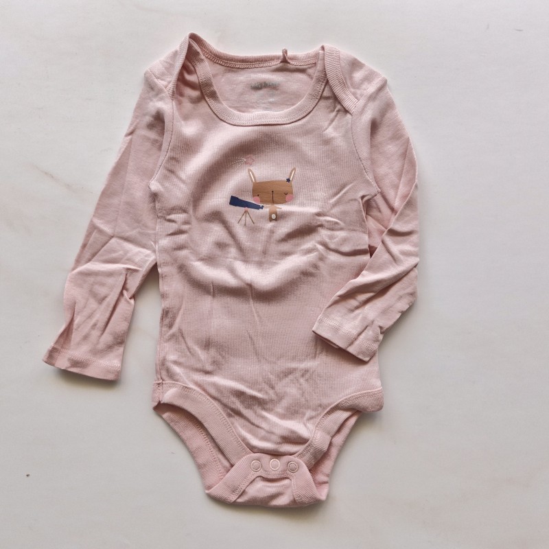 بادی آستین بلند صورتی تلسکوپ Lilly&Dan