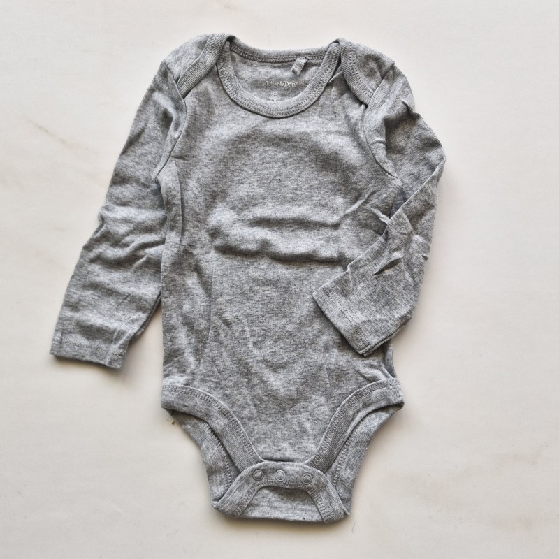 بادی آستین بلند طوسی Lilly&Dan