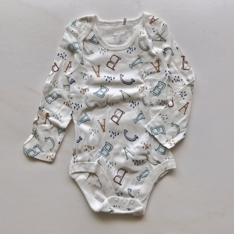 بادی آستین بلند حروف انگلیسی Lilly&Dan