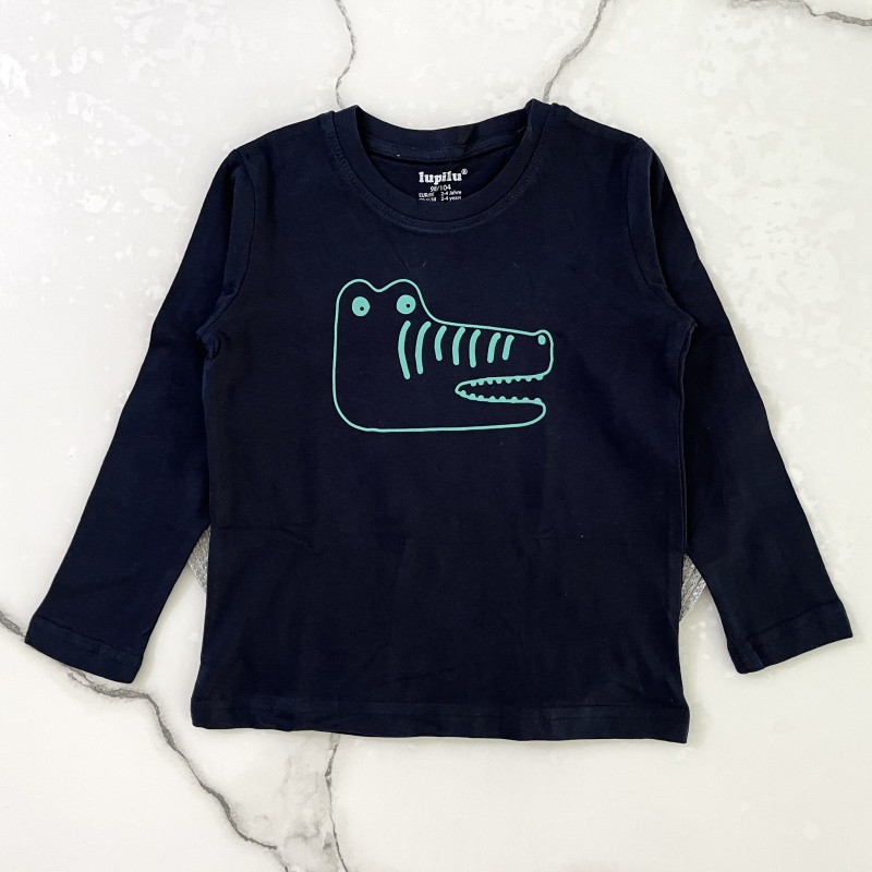بلوز تمساح سرمه ای لوپیلو kids
