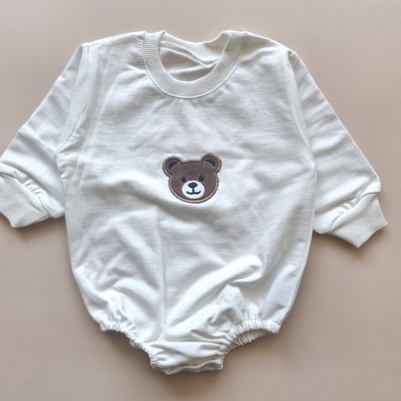 بادی آستین بلند شیری  تدی AMIN