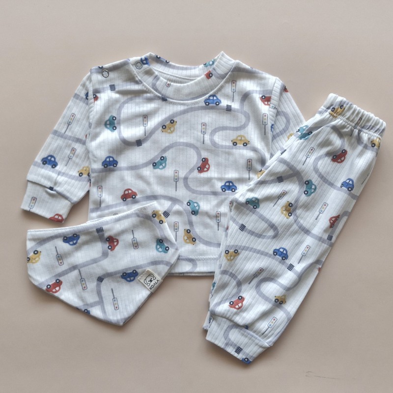 ست بلوز و شلوار و دستمال گردن ماشین KOALA