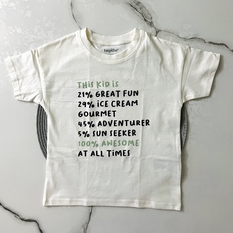 تیشرت حروف شیری لوپیلو kids