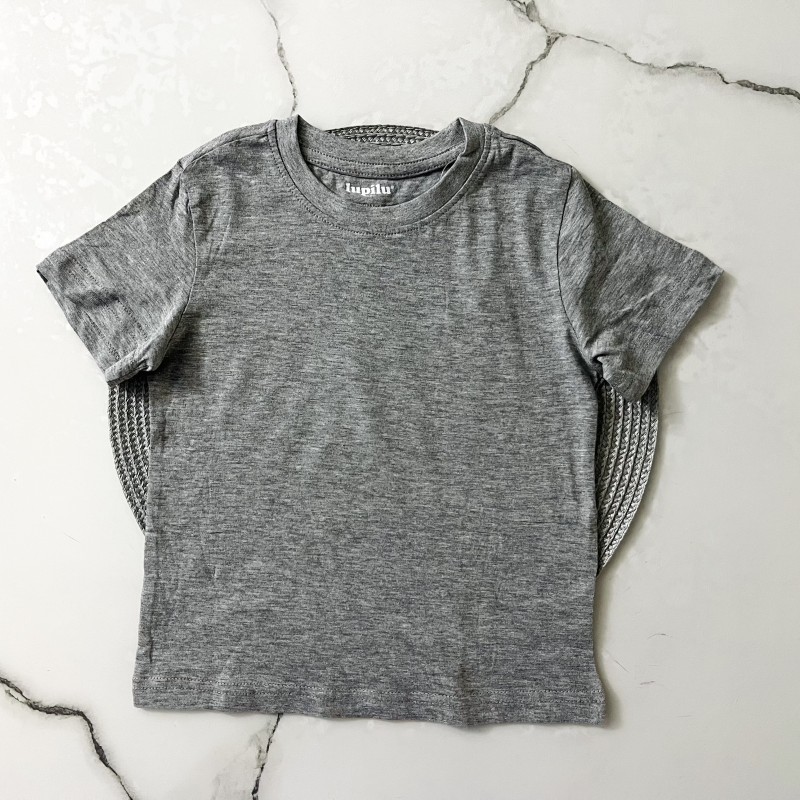 تیشرت طوسی ساده لوپیلو kids