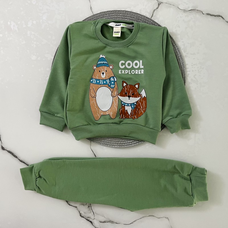 ست اقتصادی دورس دوستان سبز روشن kids