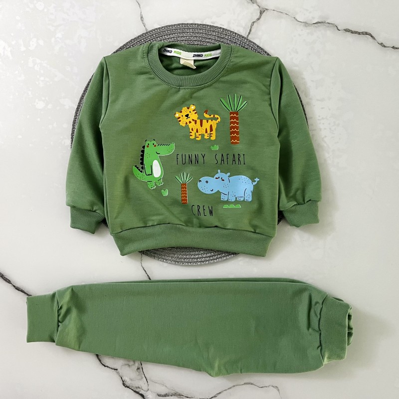 ست اقتصادی دورس جنگل سبز روشن kids