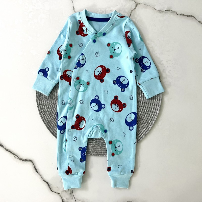 سرهمی تمام چاپ خرس آبی وچیون