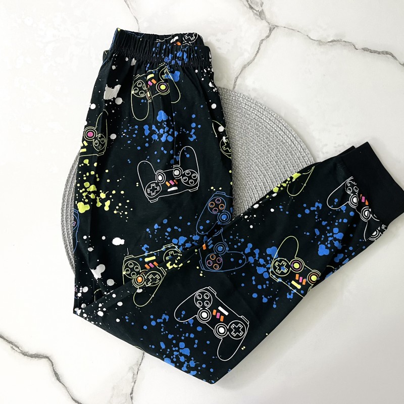 شلوار راحتی وارداتی game مشکی kids