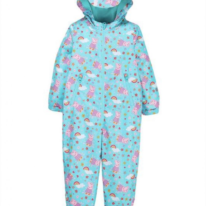 کاپشن سرهمی سبزآبی پپاپیگ Peppapig