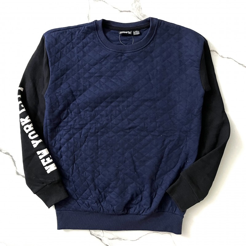 بلوز گرم لوزی سرمه ای پپرتز kids