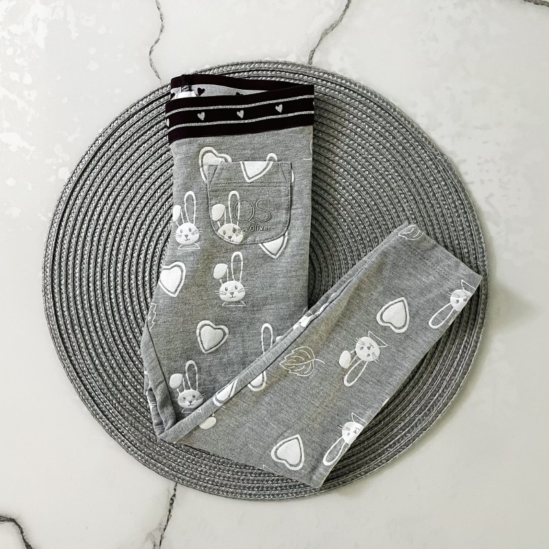 شلوار لگ خرگوش طوسی kids