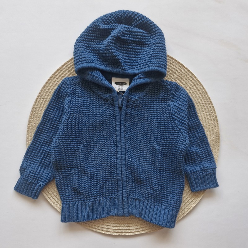 ژاکت بافت سرمه ای Lilly&Dan