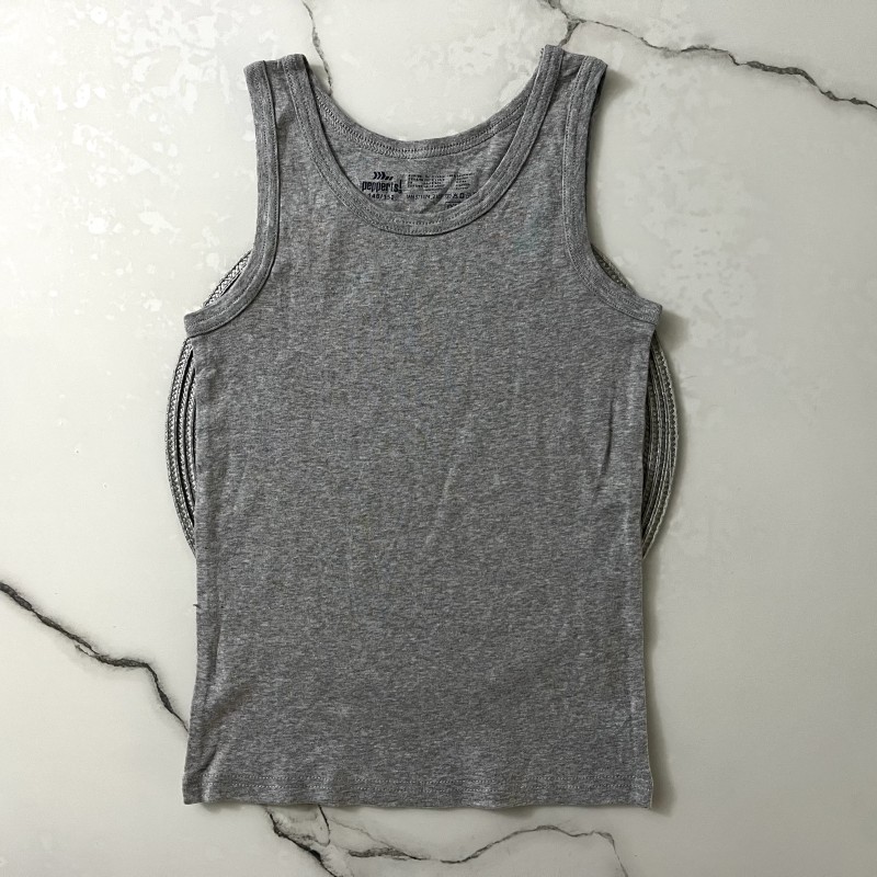 رکابی طوسی ساده پپرتز kids