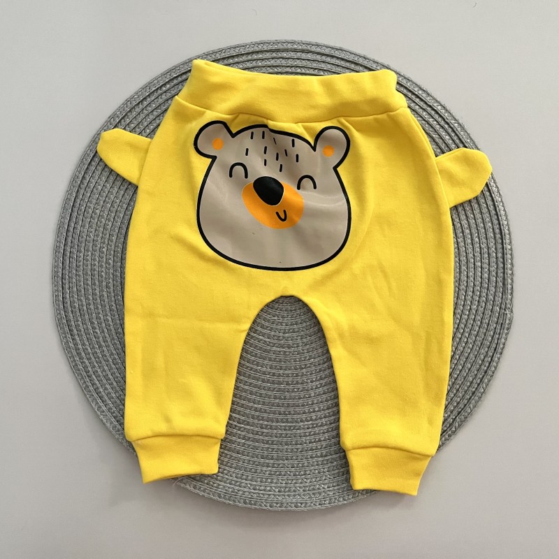 شلوار گوشدار زرد چیاکو