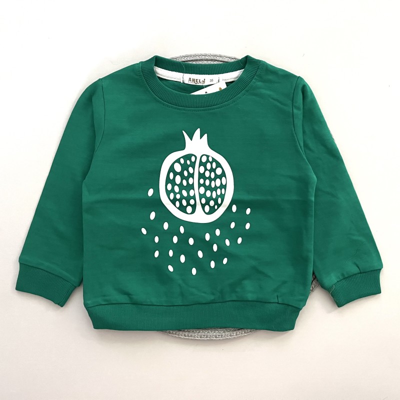 بلوز دورس یلدایی دونه انار سبز kids