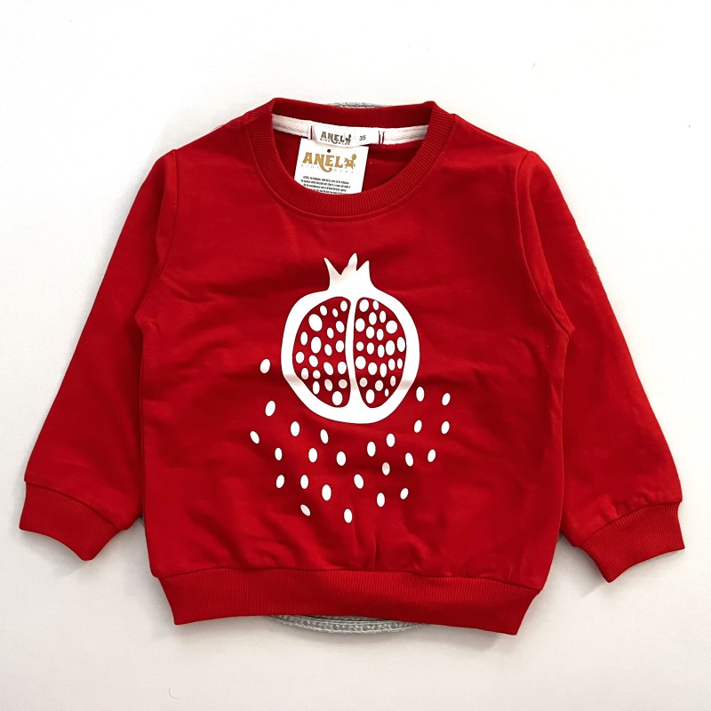 بلوز دورس یلدایی دونه انار قرمز kids