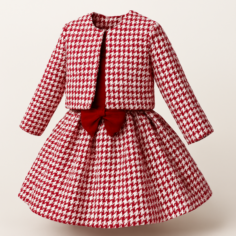 کت سارافون یلدایی قرمز پیچازی kids