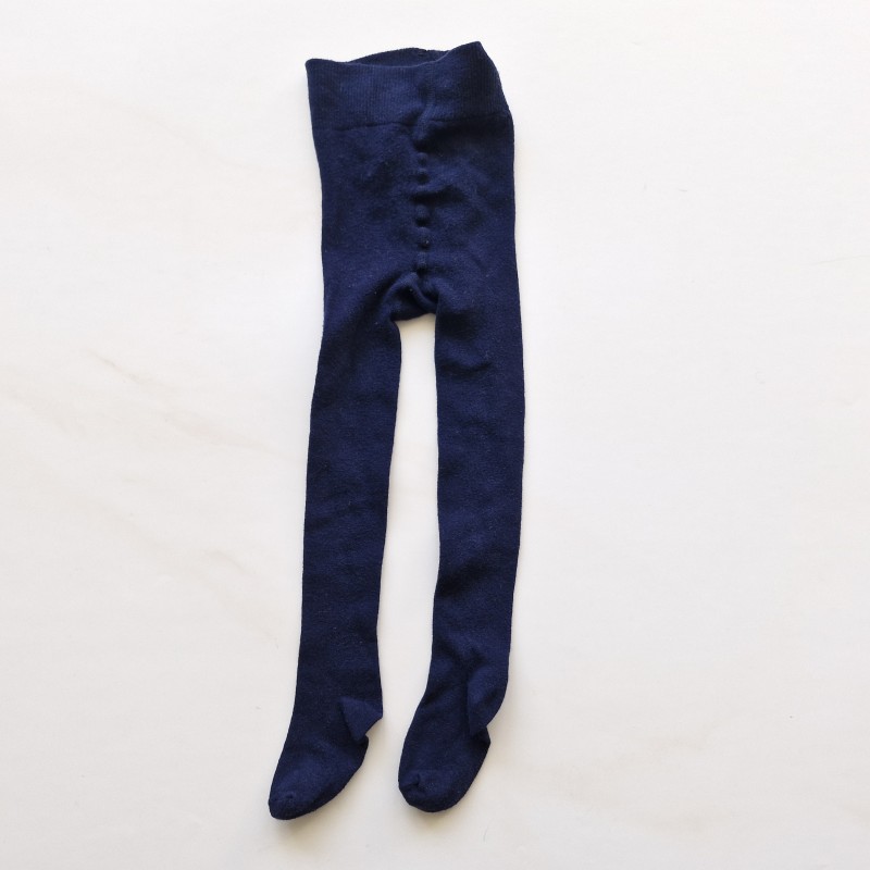 جوراب شلواری سرمه ای ساده