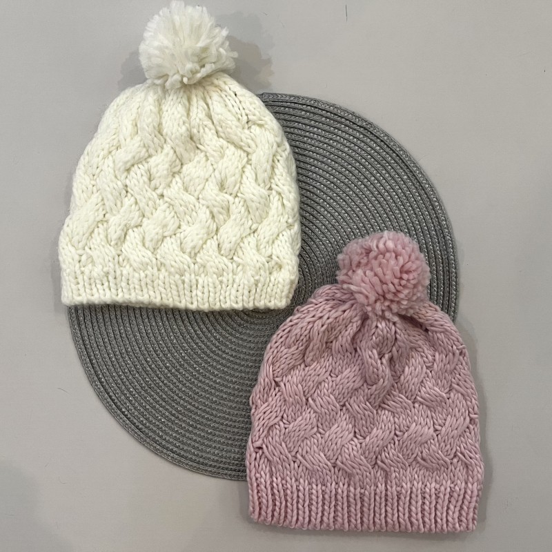 کلاه بافت تک پوم kids