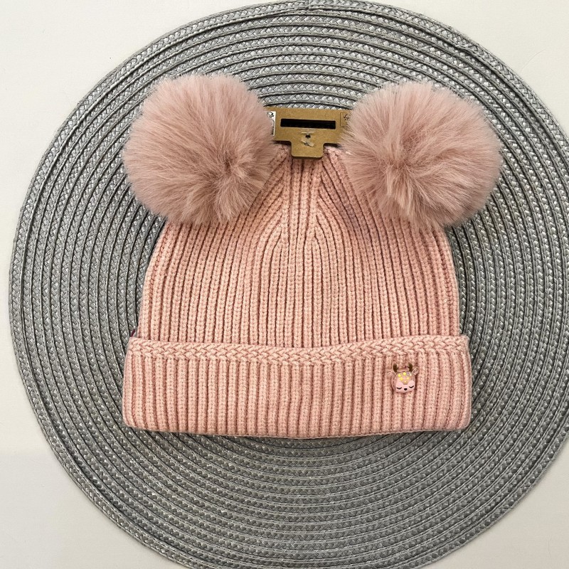 کلاه بافت دو پوم گوزن kids