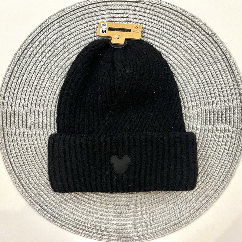 کلاه بافت مشکی میکی موس kids