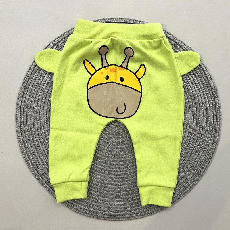 شلوار گوشدار سبز زرافه چیاکو