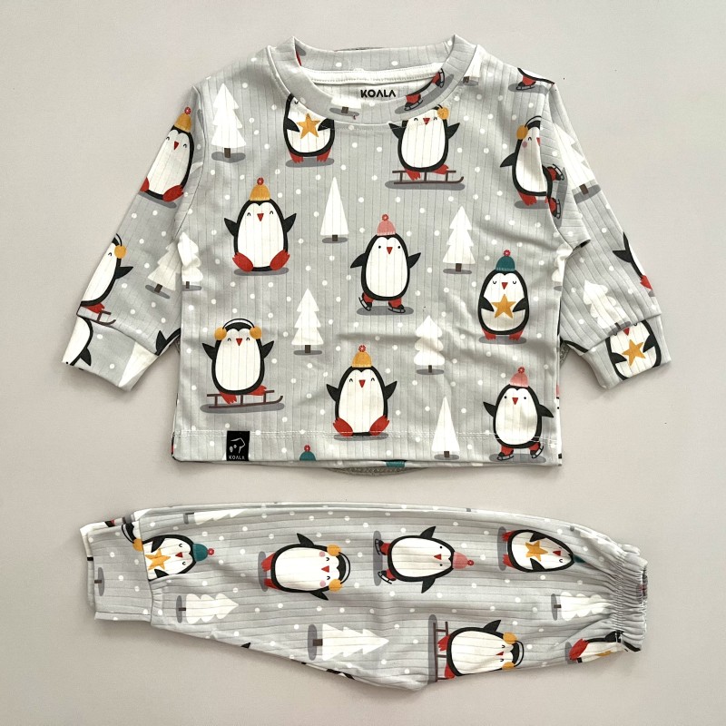 ست بلوز شلوار راحتی ریلی پنگوئن kids