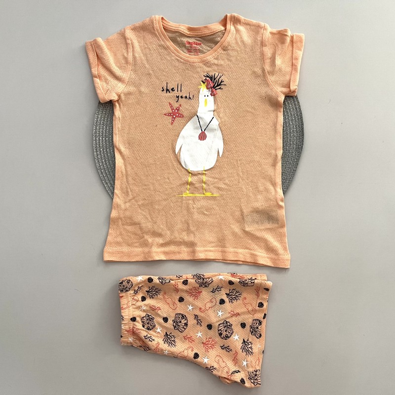 تیشرت و شلوارک سوزنی مرغ دریایی لوپیلو kids