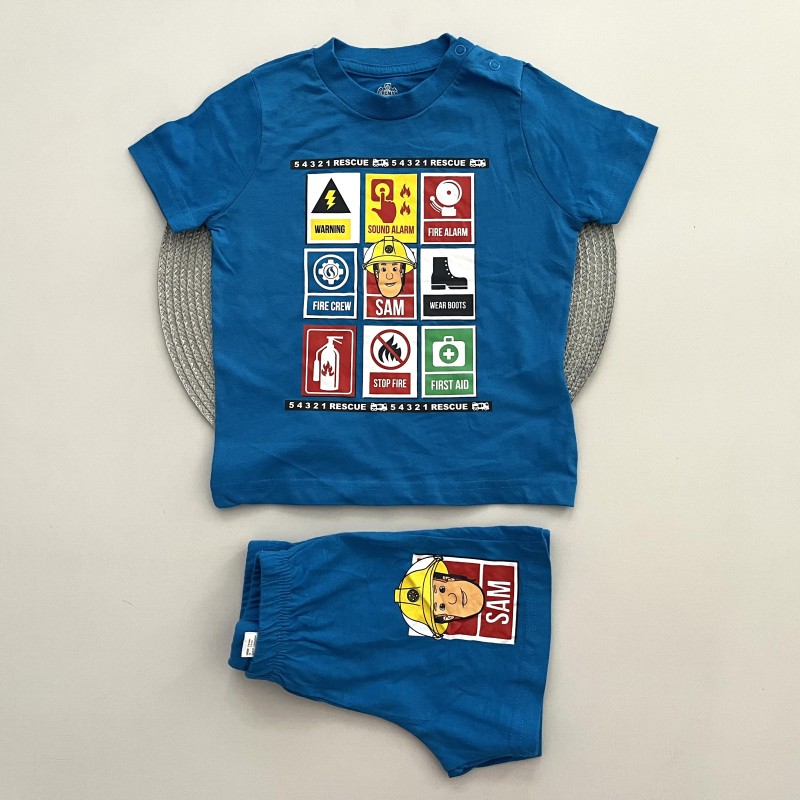 تیشرت و شلوارک سم آتشنشان kids