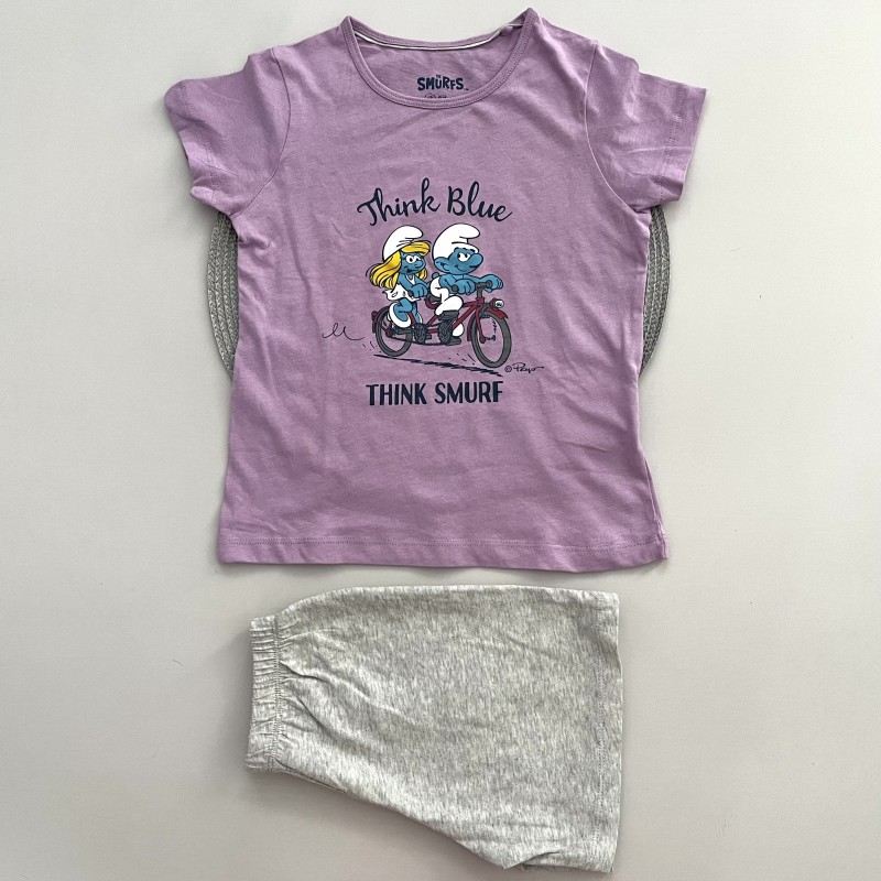 تیشرت و شلوارک اسمورف kids