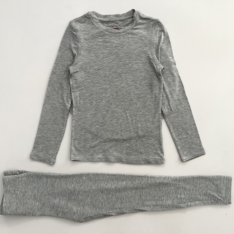 بلوز و شلوار ملانژ طوسی kids