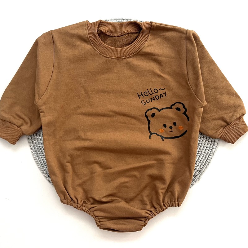 بادی دورس خرس لپ گلی قهوه ای