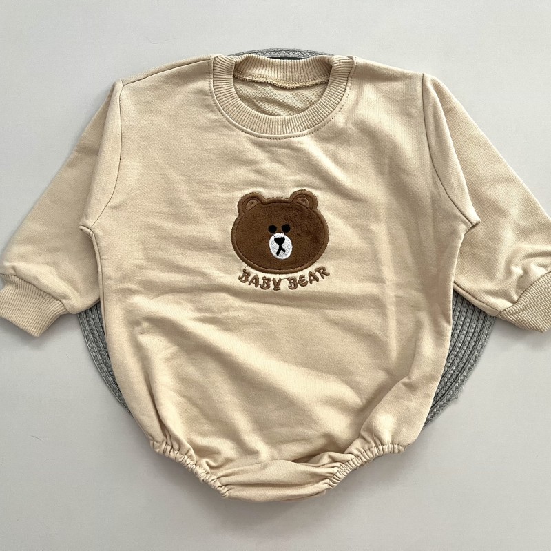 بادی دورس گلدوزی خرس کرمی