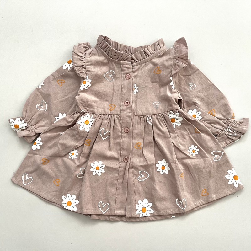 پیراهن گل گلی کالباسی kids