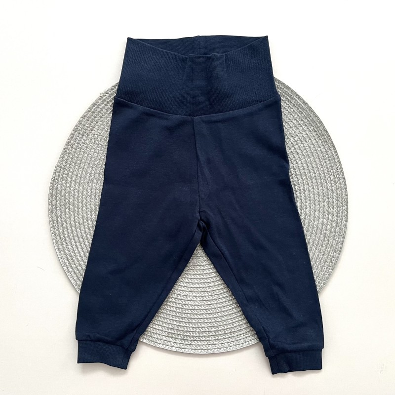 شلوار کمردار سرمه ای لوپیلو