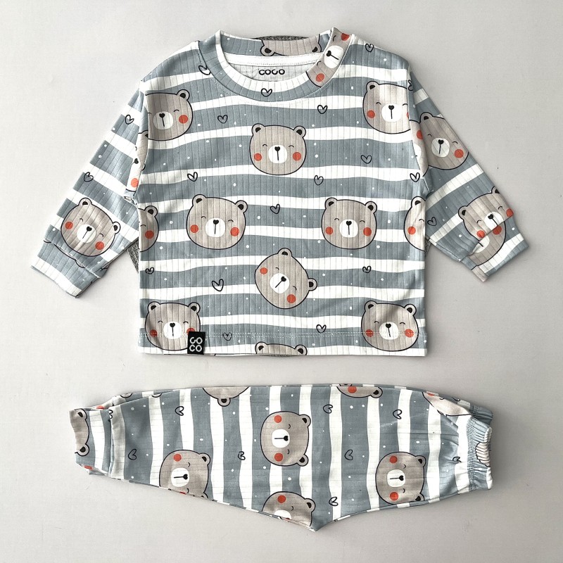 ست بلوز شلوار راحتی ریلی تدی مهربون kids