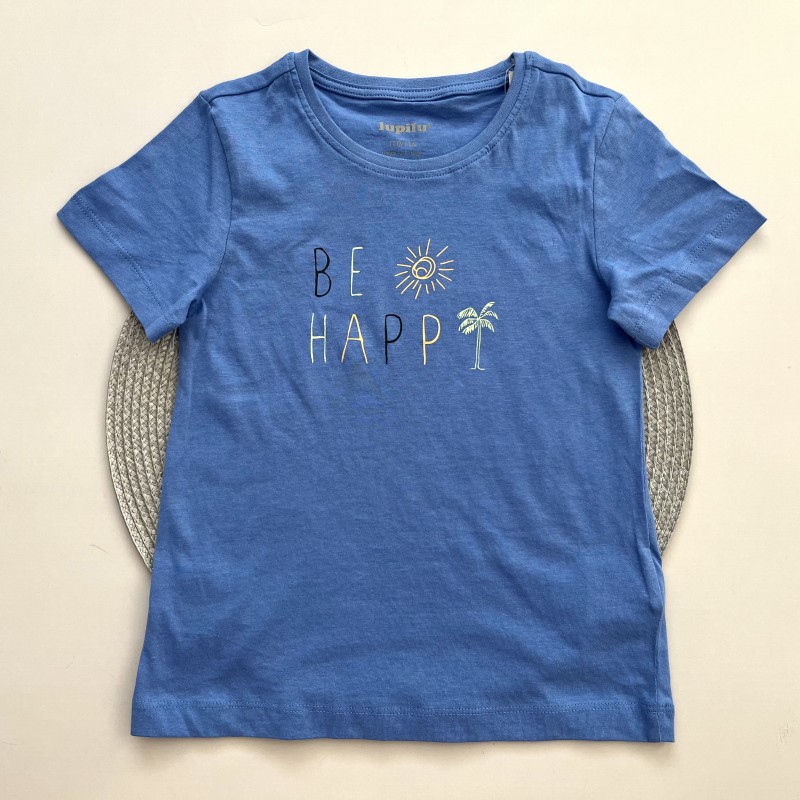 تیشرت Be happy آبی لوپیلو kids