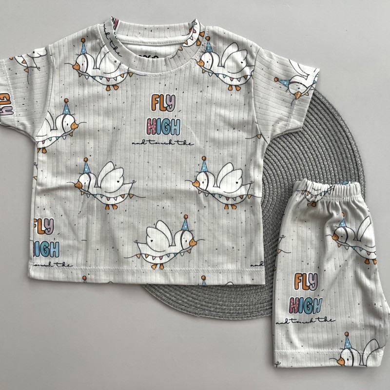 ست تیشرت شلوارک ریلی غاز kids