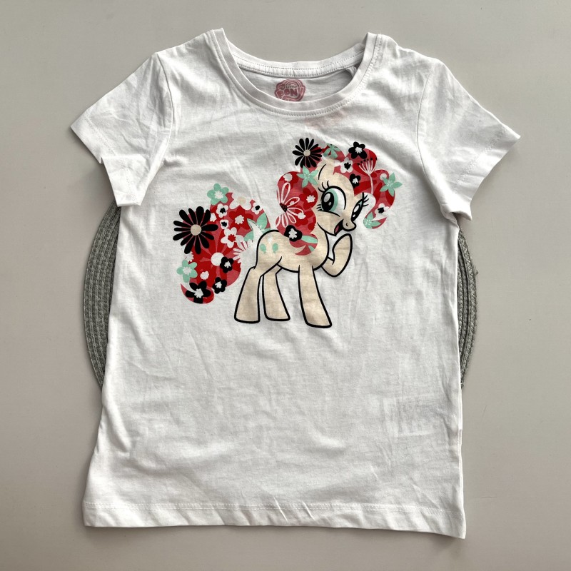 تیشرت سفید پونی kids
