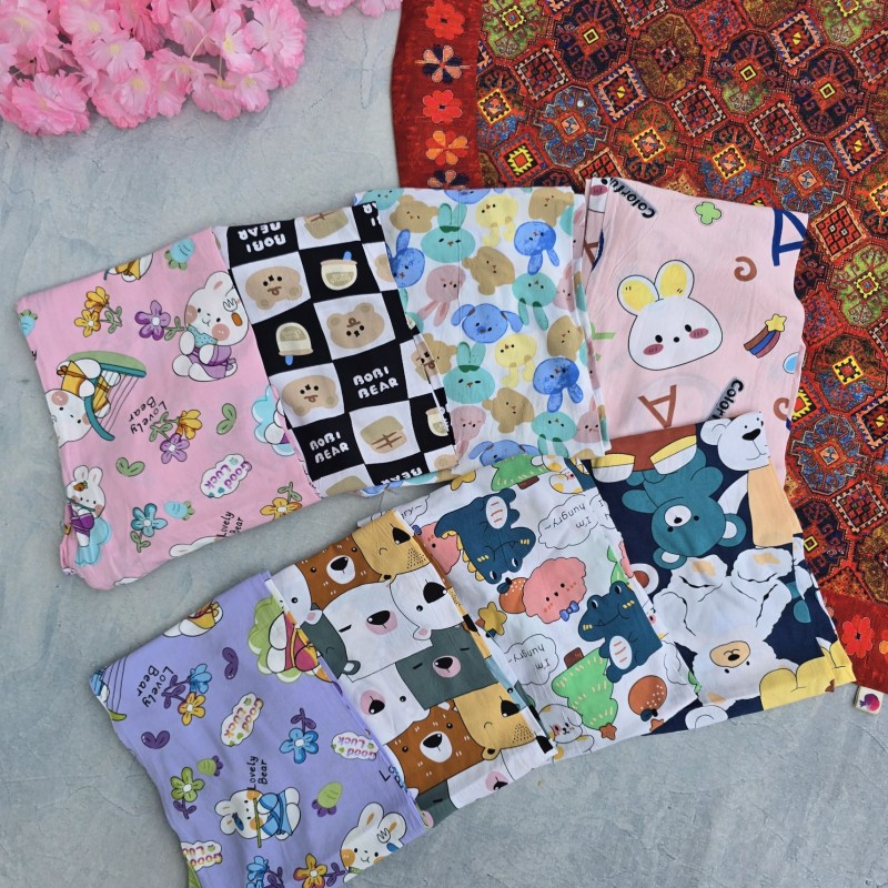 شلوار نخی فانتزی kids