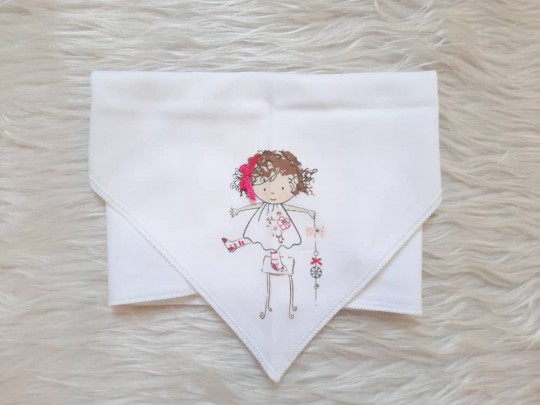 روسری طرح دخترک نیلی