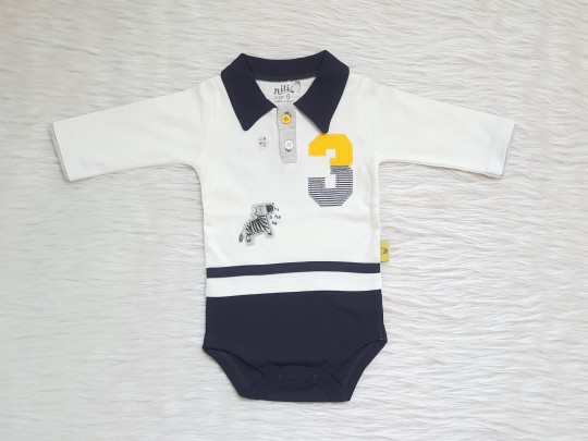 زیردکمه ای آستین بلند طرح زبرا