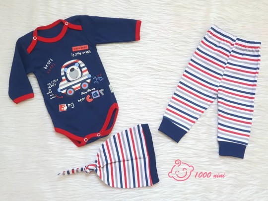 ست 3 تکه طرح خرس ماشین