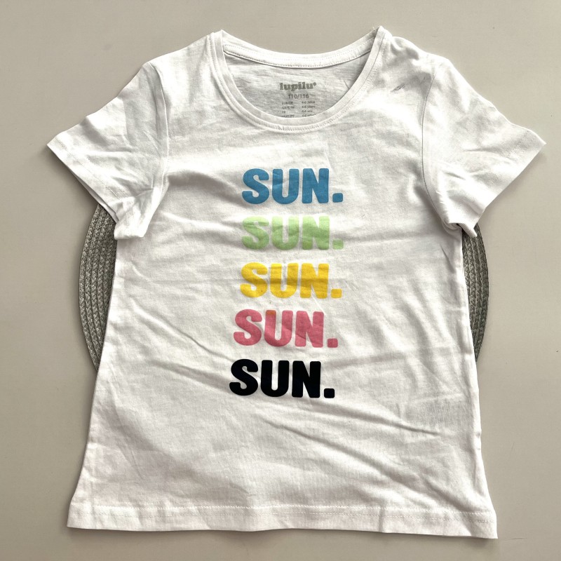 تیشرت سفید sun لوپیلو kids