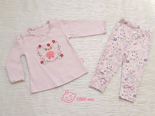 بلوز شلوار گلدوزی طرح جغد