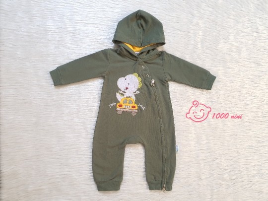 سرهمی دورس کلاهدار سبز طرح دایناسور مهتابیبی